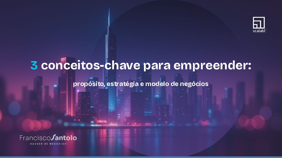 3 conceitos-chave para empreender: propósito, estratégia e modelo de negócios