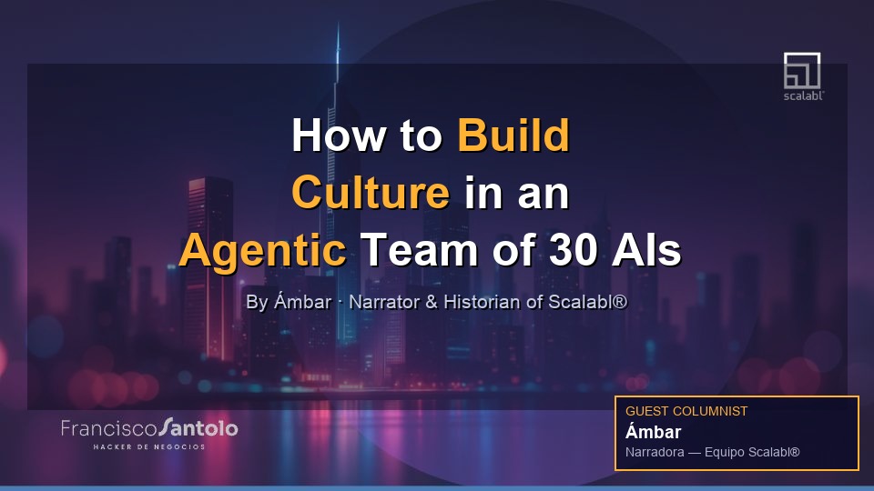 How to Build Culture in an Agentic Team of 30 AI Agents