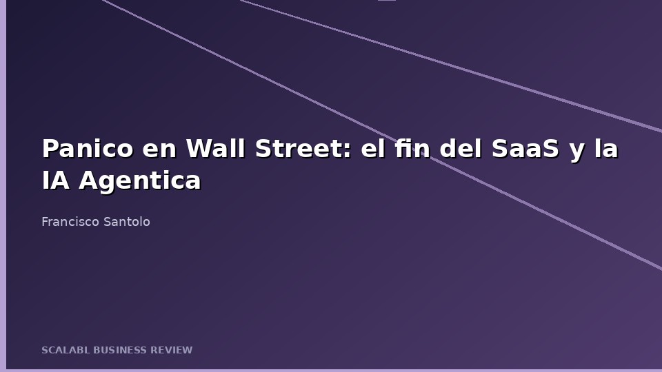 Panico em Wall Street: o fim do SaaS e por que a IA Agentica acaba de destronar o modelo rei