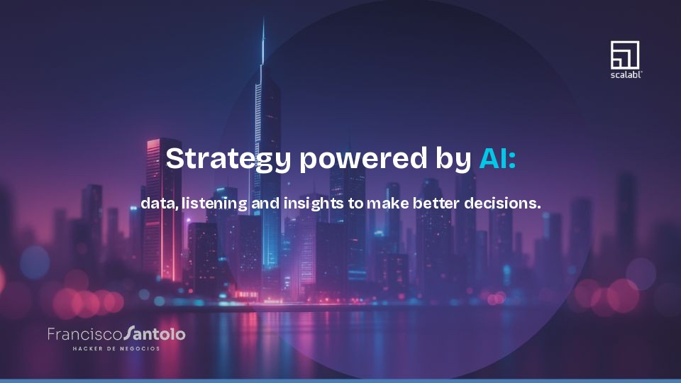 Strategy powered by AI: data, listening and insights to make better decisions.