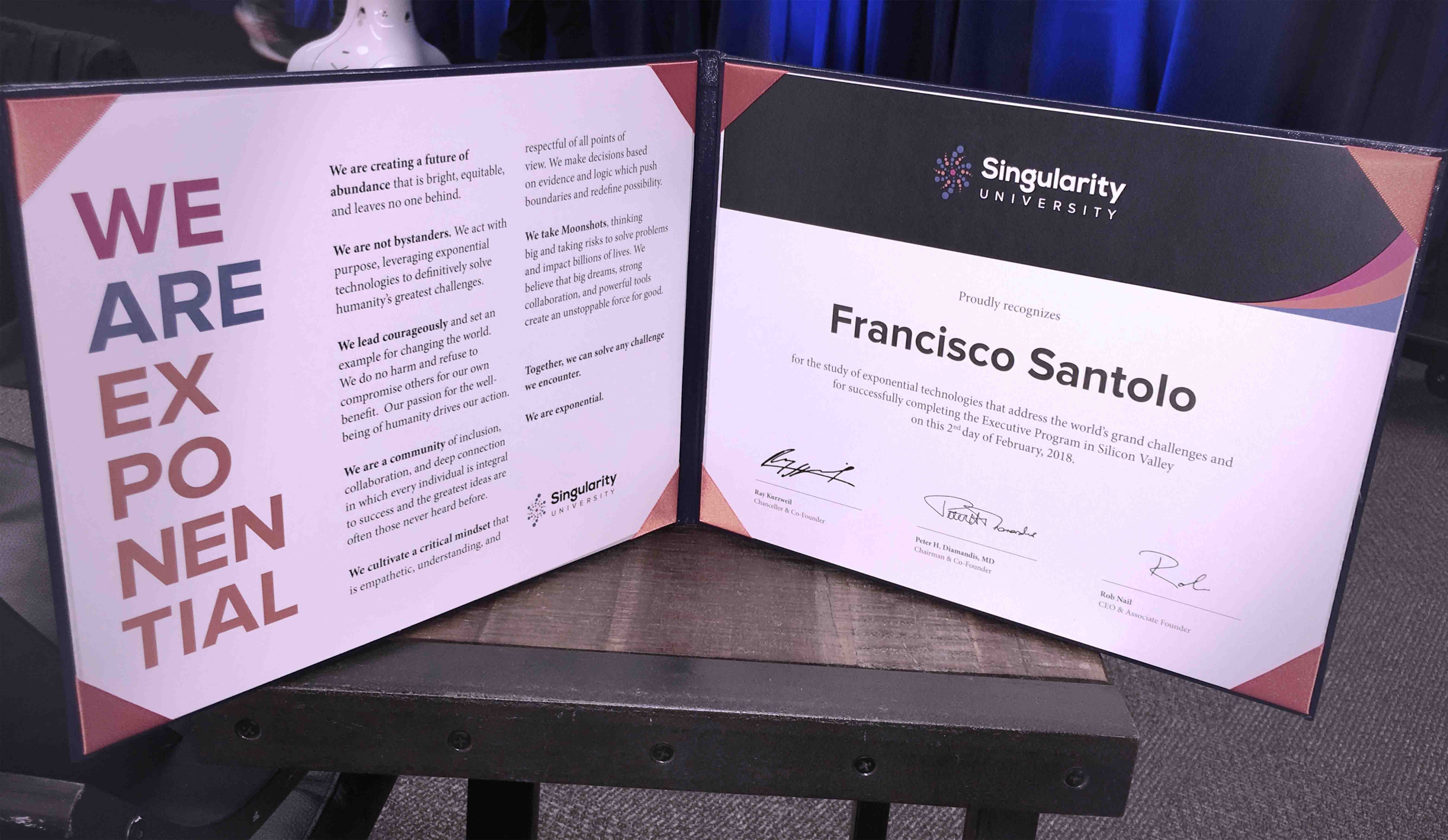 Francisco Santolo foi selecionado pela Singularity University
